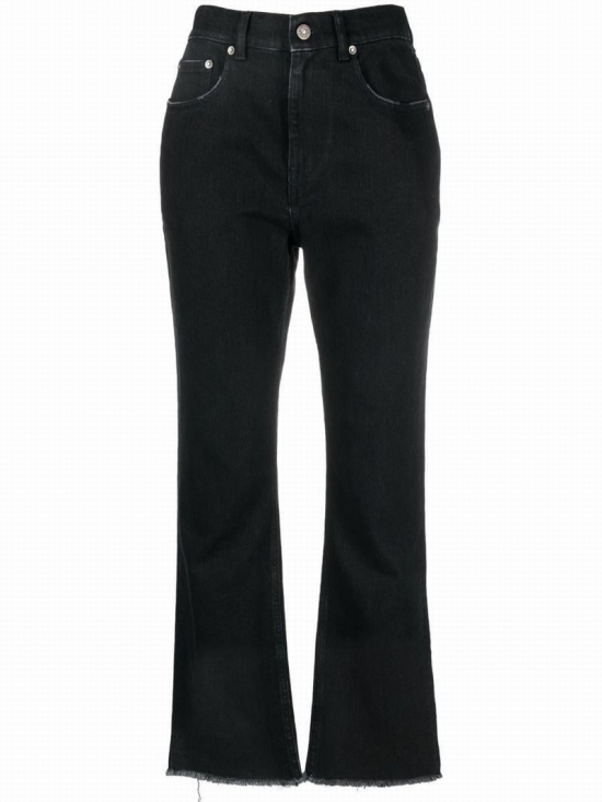 Cotton Denim Jeans In Black