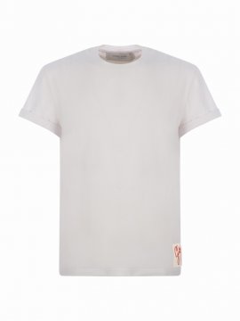 T-shirt G In Cotton In Bianco