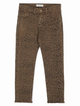 Leopard-print Jeans In ??ɫ