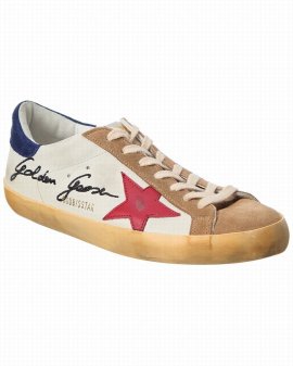 Superstar Leather & Suede Sneaker In White