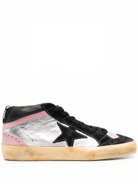 Mid-star Panelled Sneakers In Schwarz