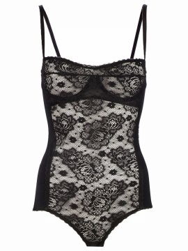 Floral Lace Body In Black