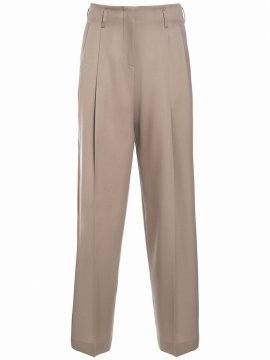 Journey Wide Leg Wool Pants In Camel