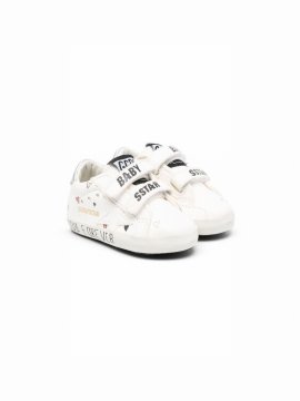 Kids' Baby School Low-top Sneakers In Crem/red Hearts/silver