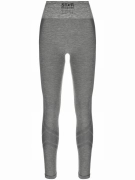 Star-motif Leggings In Grey