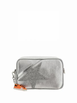 Star Shoulder Bag In Silver/crystal