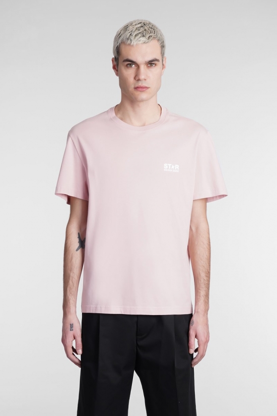 T-shirt In Rose-pink Cotton