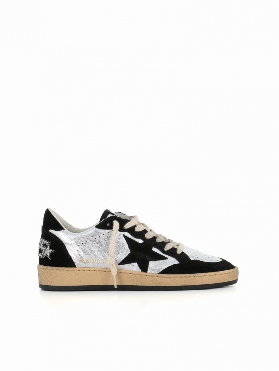 Sneaker Ballstar In Silver/black