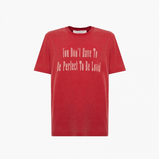 Journey T-shirt In Tango Red Ecru`