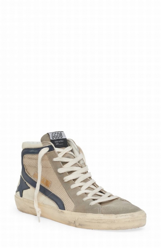 Slide High Top Sneaker In Neutrals