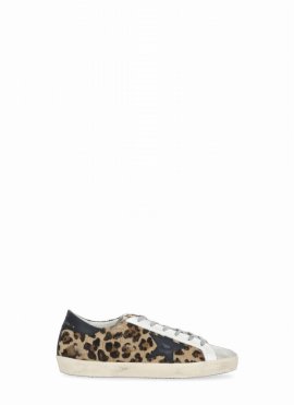 Super-star Sneakers In Beige Brown Leo/ice/black