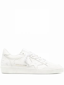 Men's White Leather Sneakers