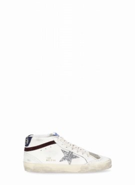 Mid Star Classic Sneakers In White/silver/wine/medieval Blu