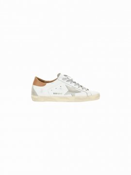 Superstar Sneakers In White/ice/light Brown