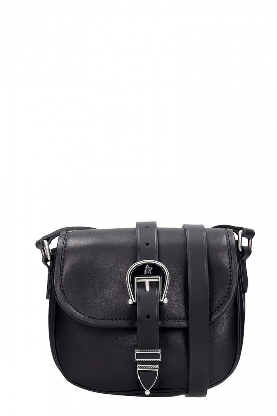 Rodeo Shoulder Bag In Black Leather In 90100