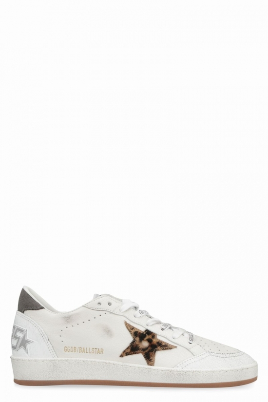 Ball Stars Leather Low-top Sneakers In White