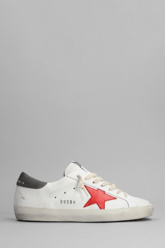 Superstar Sneakers In White Leather