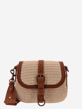 Leather Shoulder Bag In Brown