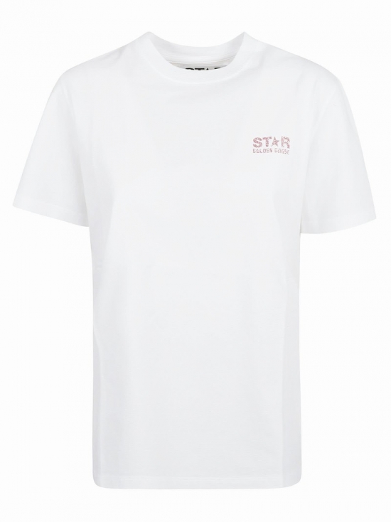 Star Logo Regular T-shirt In White/pink