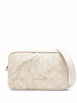 Star Leather Crossbody Bag In Neutral