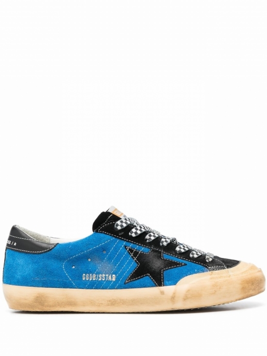 Super-star Low-top Suede Sneakers In Blau