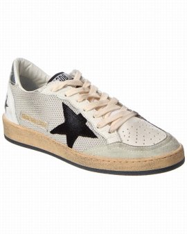 Ballstar Leather & Mesh Sneaker In White