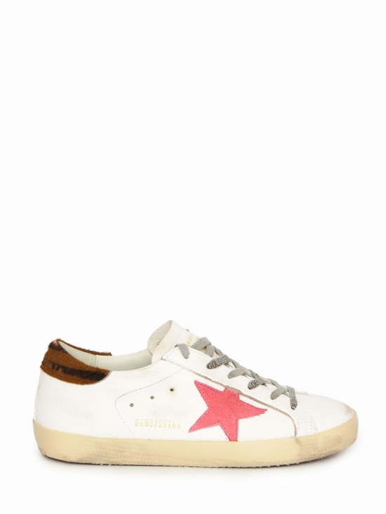 Super-star Sneakers In Crema/rosso