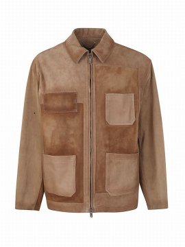 Deluxe Brand Zipped Jacket In Brown