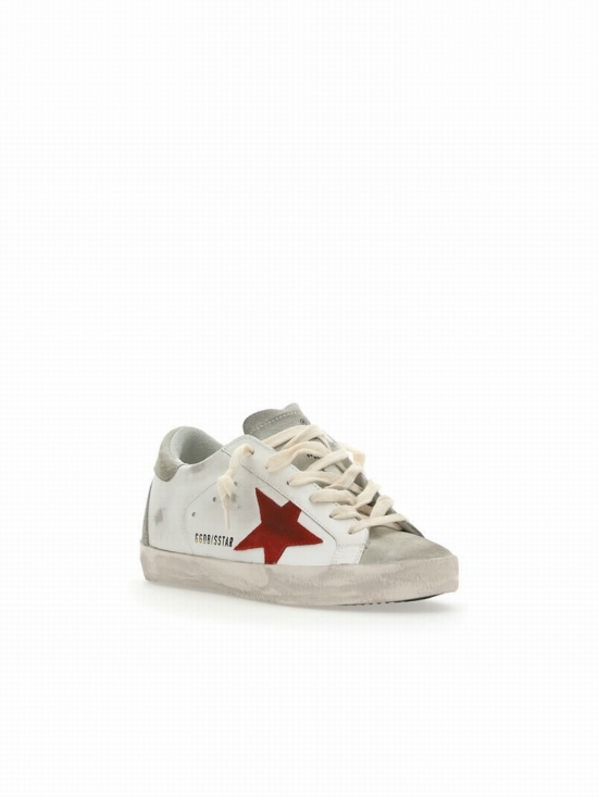 Sneakers Super Star In Leather In White/ice/red