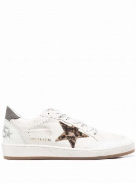 Ball Star Nappa Horsy Star In White