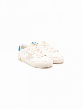 Kids' Boys White Leather Sneakers