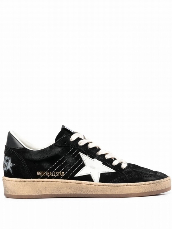 Women's Black Leather Sneakers