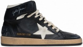 Black Sky-star Sneakers In 80203 Black/white