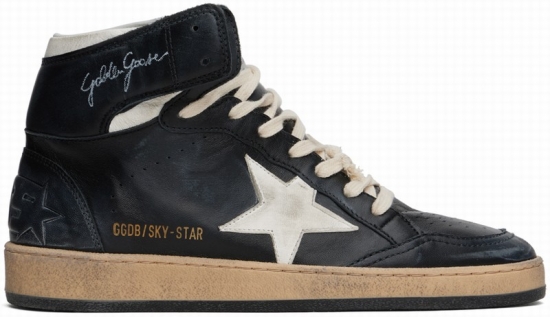 Black Sky-star Sneakers In 80203 Black/white