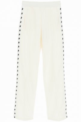 'dorotea' Track Pants With Star Bands In White