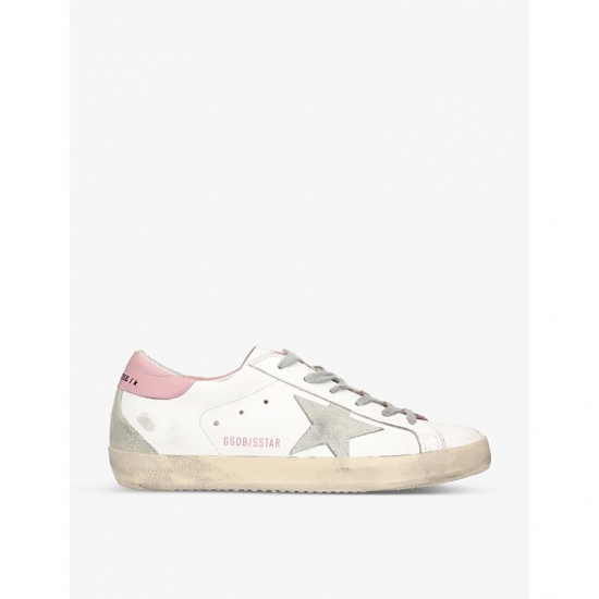 Superstar 10914 Star-applique Low-top Leather Trainers In White/comb