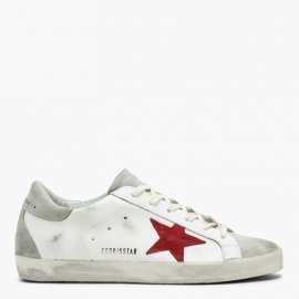 Deluxe Brand White/grey/red Super-star Sneakers