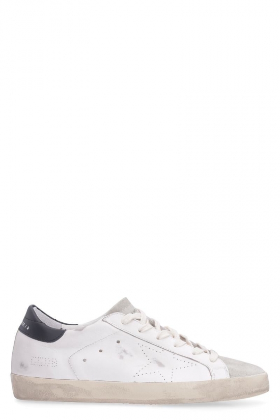 Super-star Leather Low-top Sneakers In White/black