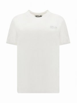 Star T-shirt In White/silver