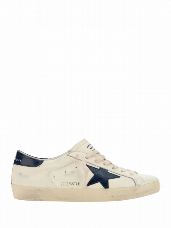 Super Star Sneakers In Beige/night Blue