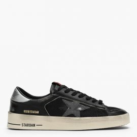 Deluxe Brand Stardan Black Leather Low Trainer