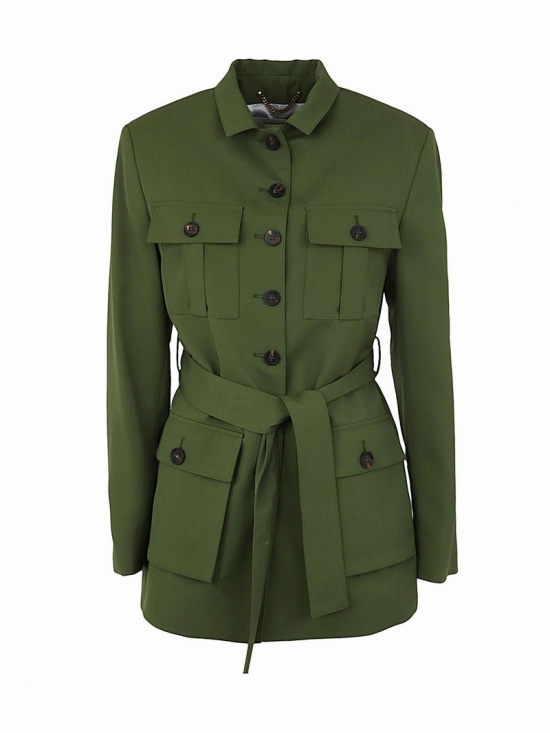 Journey W`s Field Jacket Light Wool Polyester In Pesto