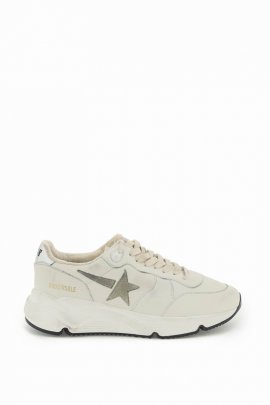 Running Sole Sneakers In White Taupe Silver (white)