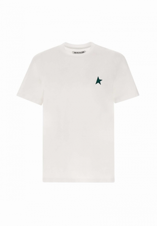 Cotton T-shirt Star Collection In White