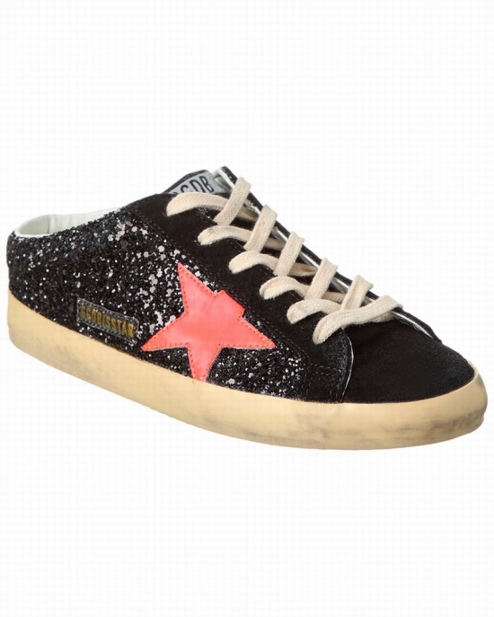 Superstar Sabot Leather Sneaker In Black