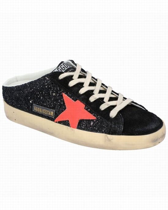 Superstar Sabot Leather Sneaker In Black