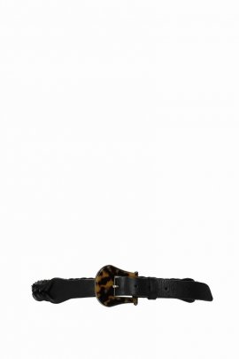 Thin Belts Leather Black