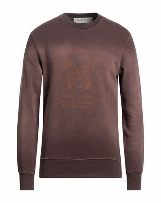 Deluxe Brand Man Sweatshirt Brown Size S Cotton