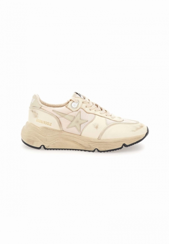 Running Sole Sneakers In Beige/pink