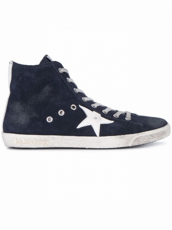 Francy Suede High-top Sneakers In Blue